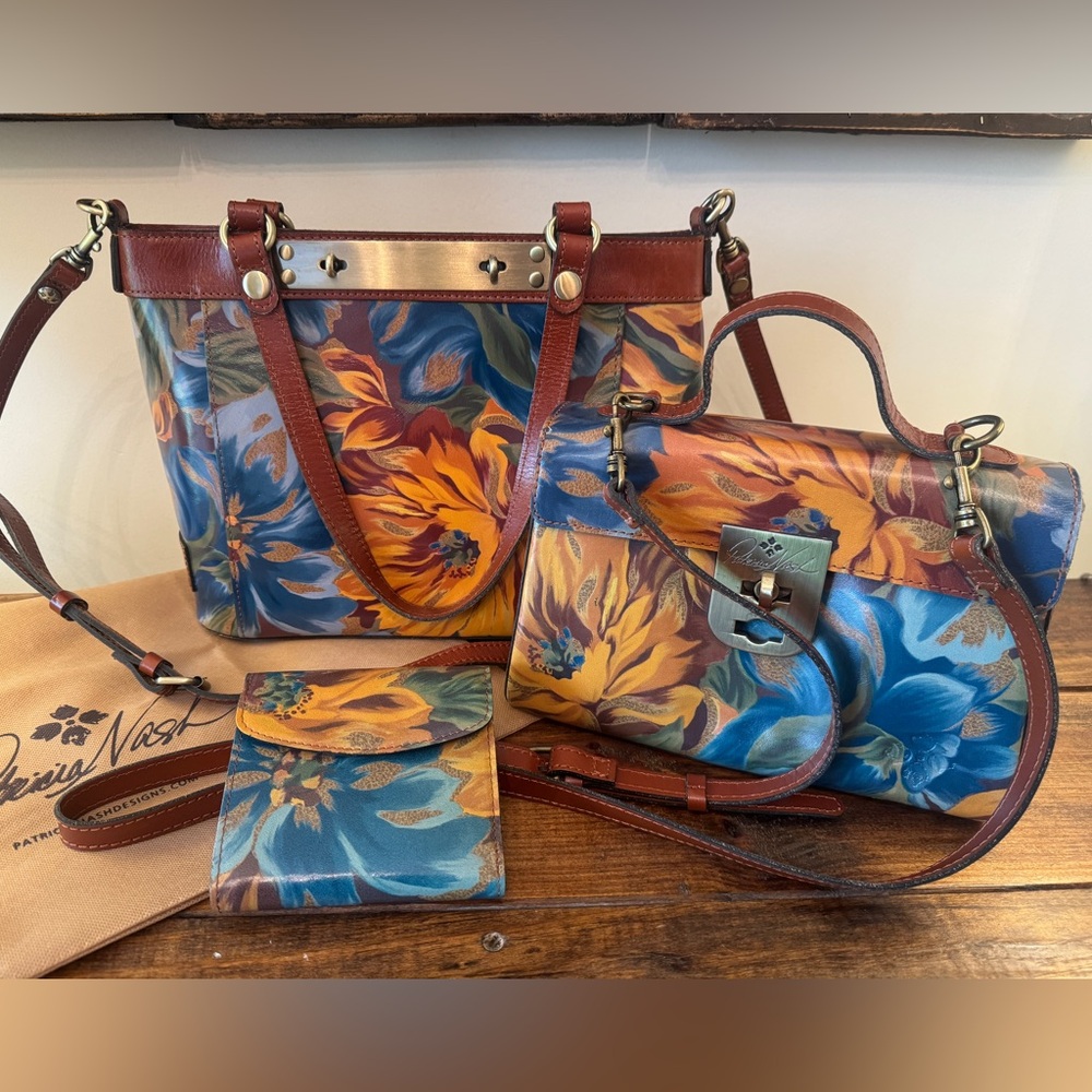 Patricia Nash Handbag/Wallet Set EXCELLENT CONDITION! 💎💎💎